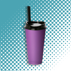 ¡Compra Rápida! Kit de 10 Vasos MOON 24 OZ tapa y popote ancho