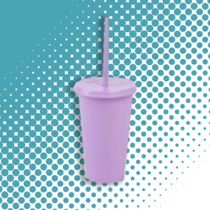 Vasos SUN SLIM 16 OZ tapa plana y popote