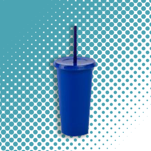 Vasos SUN SLIM 20 OZ tapa plana y popote