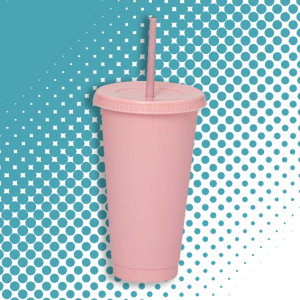 ¡Compra Rápida! Kit de 10 Vasos SUN 24 OZ tapa plana y popote