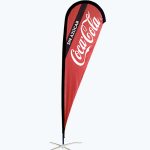Bandera Tipo Gota de 3m de alto Sencilla