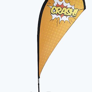 Bandera Tipo Gota de 5m de alto Sencilla