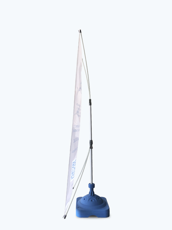 Banner Base de Agua 0.80 x 1.80 m (Lona Mesh)