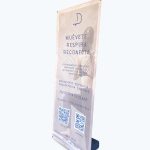 Banner Base de Agua 0.80 x 1.80 m (Lona Mesh)