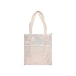 Bolso glitter champagne de 34 x 37 cm. Sublimable