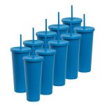¡Compra Rápida! Kit de 10 Vasos ROCKET 34 OZ tapa giratoria y popote