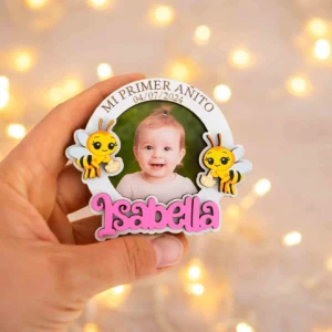 Imán con foto - Abejita chiquitita Mod. 1