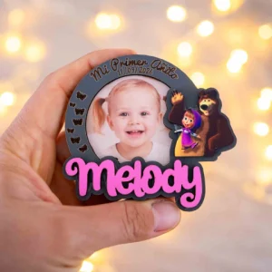 Imán con foto - Masha y el Oso Mod. 1