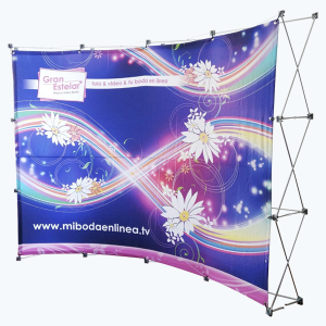 Muro Curvo Plegable de 2.20 x 2.20 m