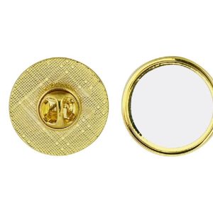 Pin Dorado Circular Para Sublimación