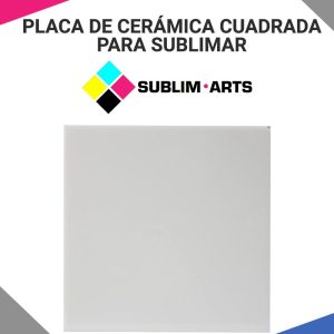 Placa de Cerámica Blanca Cuadrada para Sublimar