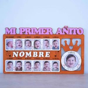 Tablón de fotos 12 Meses + Nacimiento - Mod. 4