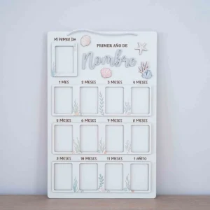 Tablón de fotos 12 Meses + Nacimiento - Mod. 5