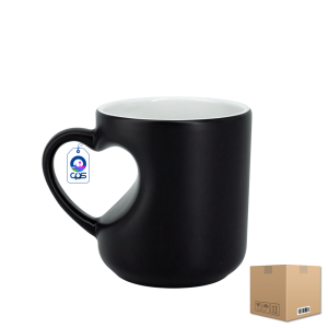 Taza de Cerámica 10oz Mágica Asa de Corazón Caja con 36 piezas - CPS México