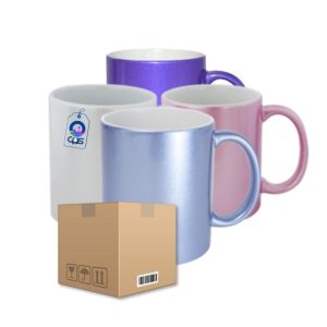 Taza de Cerámica 11oz Aperlada Caja con 36 piezas - CPS México