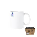 Taza de Cerámica 11oz Blanca Calidad "AAA" Color Make Caja con 36 piezas - CPS México