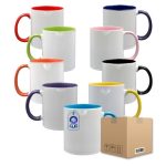 Taza de Cerámica 11oz Interior y Asa de Color Caja con 36 piezas - CPS México