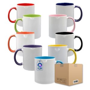 Taza de Cerámica 11oz Interior y Asa de Color Caja con 36 piezas - CPS México