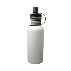 Termo Con Tapa Deportiva Blanca 600ml Sublimarts