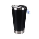 Vaso Cónico Acero Inoxidable con Destapador Térmico 600ml para Grabado Laser - CPS México