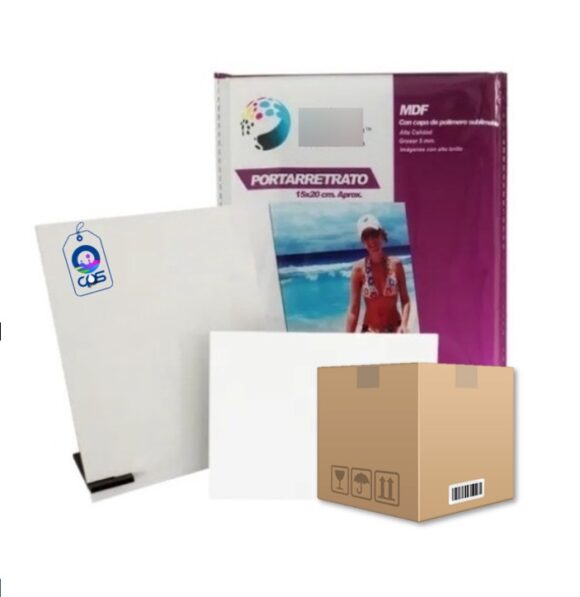 Porta Retrato de MDF 5mm 15cm x 20cm Caja con 23 piezas - CPS México