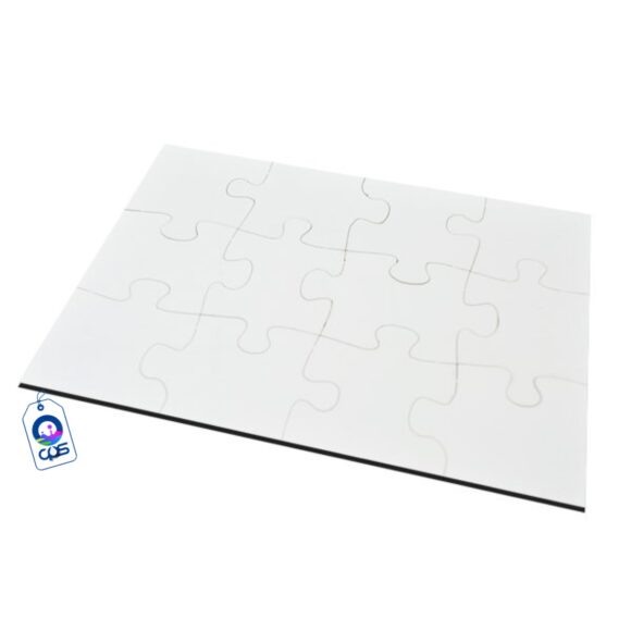 Rompecabezas de MDF 5mm A4 21cm x 29cm 12 piezas de Ensamble - CPS México