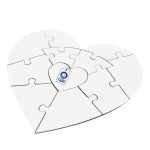 Rompecabezas de MDF 5mm Corazón 16cm x 16cm 11 piezas de Ensamble - CPS México