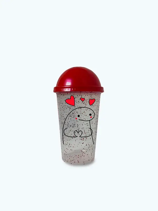Vaso Glitter Tapa Pop (10 pz)