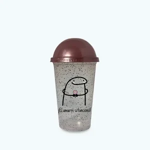 Vaso Glitter Tapa Pop (10 pz)
