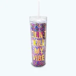 Vaso Recto con Glitter y Estampado Holográfico (10 pz)